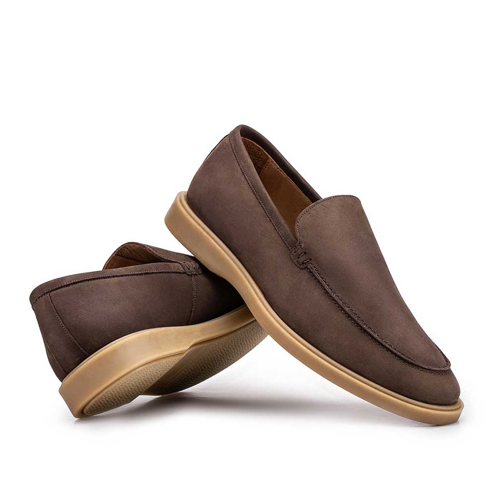 Mocassim Masculino Casual Fascar Sagres Marrom Em Couro