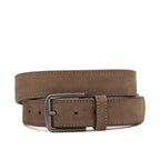 Cinto Masculino Casual Fascar Bege Em Couro