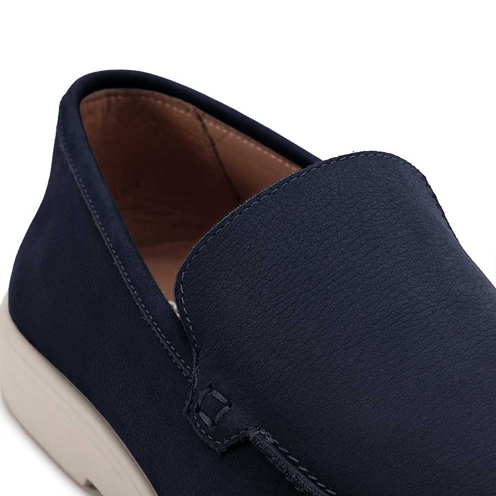 Mocassim Masculino Casual Fascar LITE Azul- Marinho em Couro