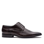 Sapato Masculino Social Fascar Derby Preto Em Couro
