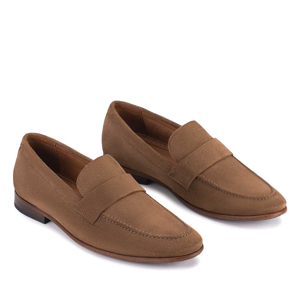 Mocassim Masculino Casual Fascar Marrom em Couro