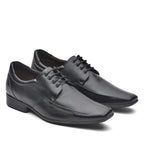 Sapato Masculino Social Fascar Derby Preto Em Couro