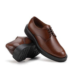 Sapato Masculino Casual Derby Fascar LITE Marrom em Couro