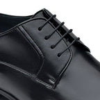 Sapato Masculino Social Fascar Derby Preto Em Couro