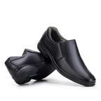Mocassim Masculino Social Fascar Preto Em Couro