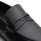 Mocassim Masculino Social Fascar Penny Loafer Preto Em Couro
