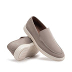 Mocassim Masculino Casual Fascar LITE Cinza em Couro