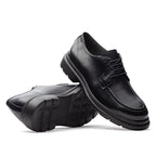 Sapato Masculino Casual Fascar Lite Derby Preto Em Couro
