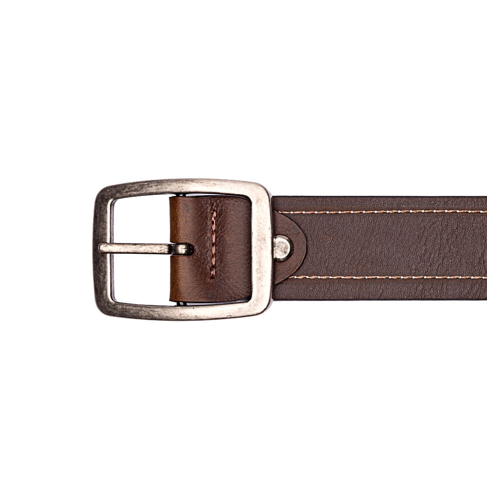 Cinto Masculino Casual Fascar Dupla Face Em Couro