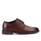 Sapato Masculino Social Derby Fascar Marrom em Couro