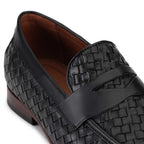 Mocassim Masculino Casual Fascar Penny Loafer Preto em Couro