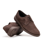 Sapato Masculino Casual Fascar Mafra Derby Marrom Em Couro