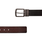 Cinto Masculino Casual Fascar Dupla Face Em Couro