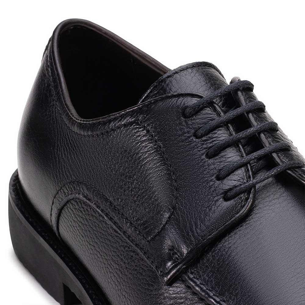 Sapato Masculino Social Fascar Derby Preto em Couro