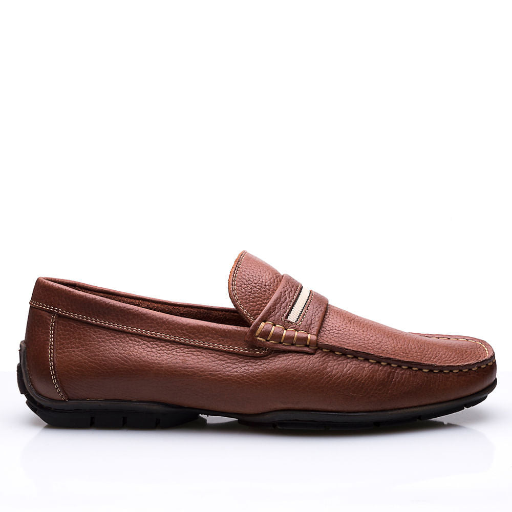Drive Masculino Fascar Marrom Em Couro