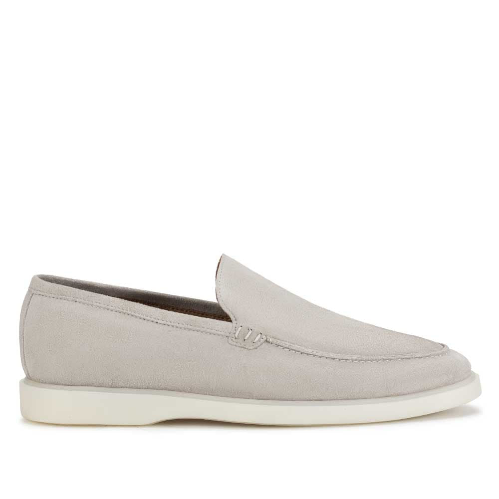 Mocassim Masculino Casual Fascar Sagres Cinza Em Couro