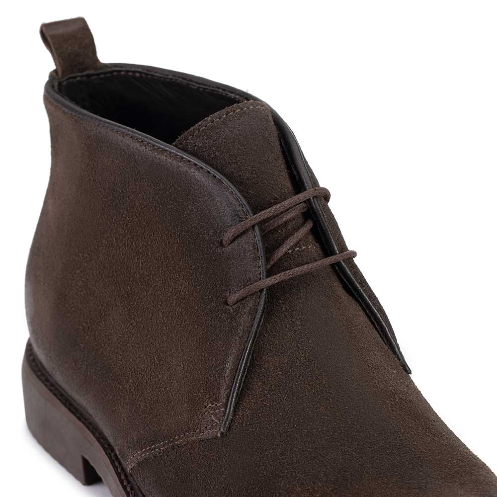 Bota Masculina Casual Fascar Marrom em Couro