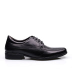 Sapato Social Derby Em Couro Alto Conforto Preto Tamanho Grande-Active Air Flow