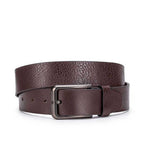 Cinto Masculino Casual Fascar Marrom  Em Couro