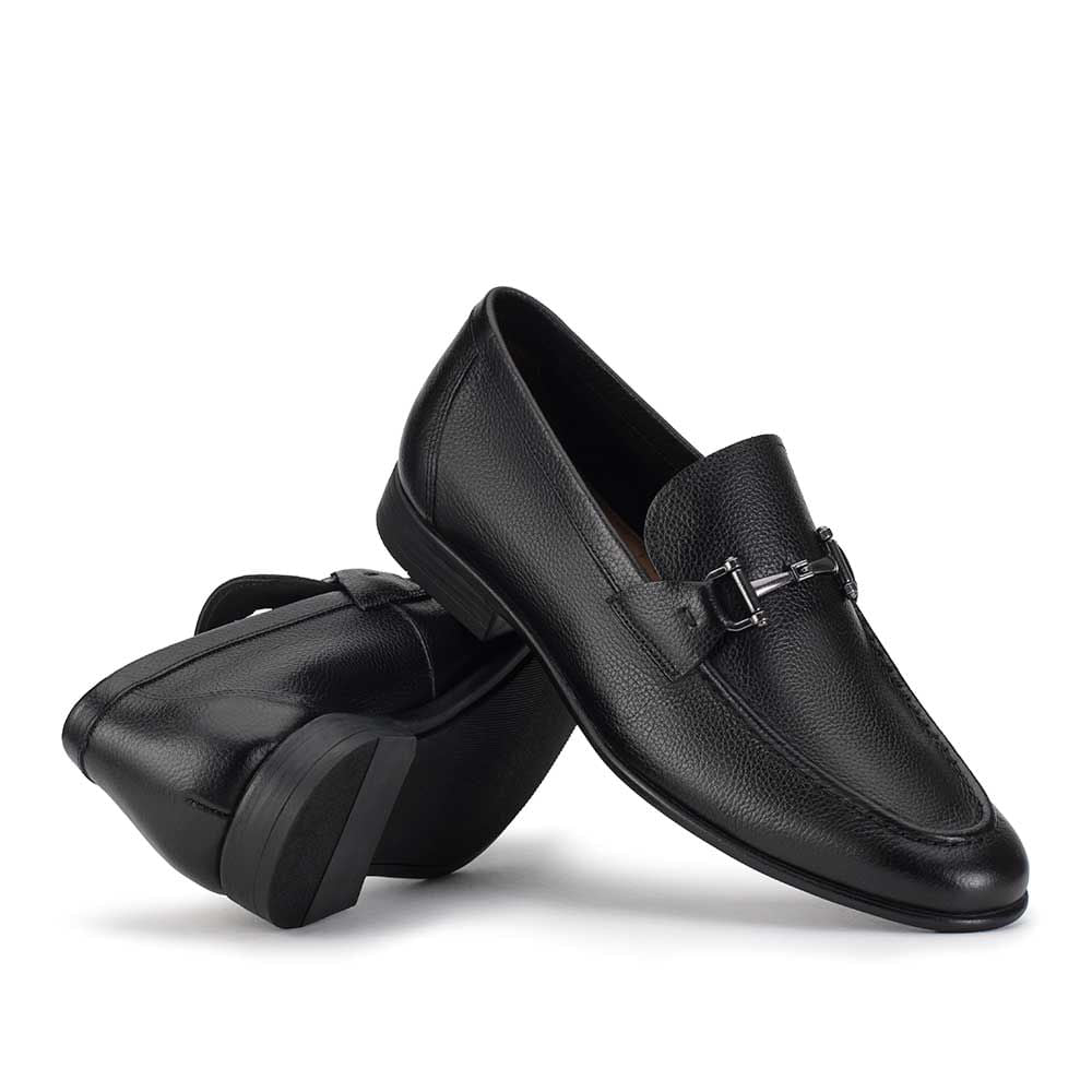 Mocassim Masculino Casual Fascar Preto em Couro