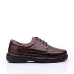 Sapato Masculino Social Fascar Lite Derby Marrom Em Couro