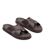 Chinelo Masculino Fascar LITE Marrom em Couro
