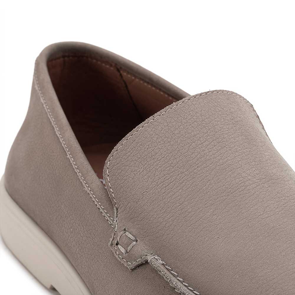 Mocassim Masculino Casual Fascar LITE Cinza em Couro