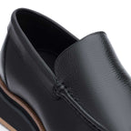 Mocassim Masculino Casual Fascar LITE Preto em Couro