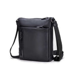 Bolsa Masculina Transversal Fascar Preta Em Couro