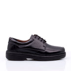 Sapato Masculino Social Fascar Lite Derby Preto Em Couro