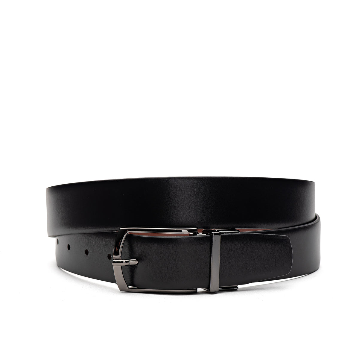 Cinto Masculino Casual Fascar Dupla Face Em Couro