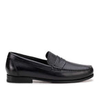Mocassim Masculino Casual Argentino Fascar Penny Loafer Preto Em Couro