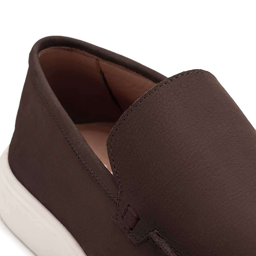 Mocassim Masculino Casual Fascar LITE Marrom em Couro