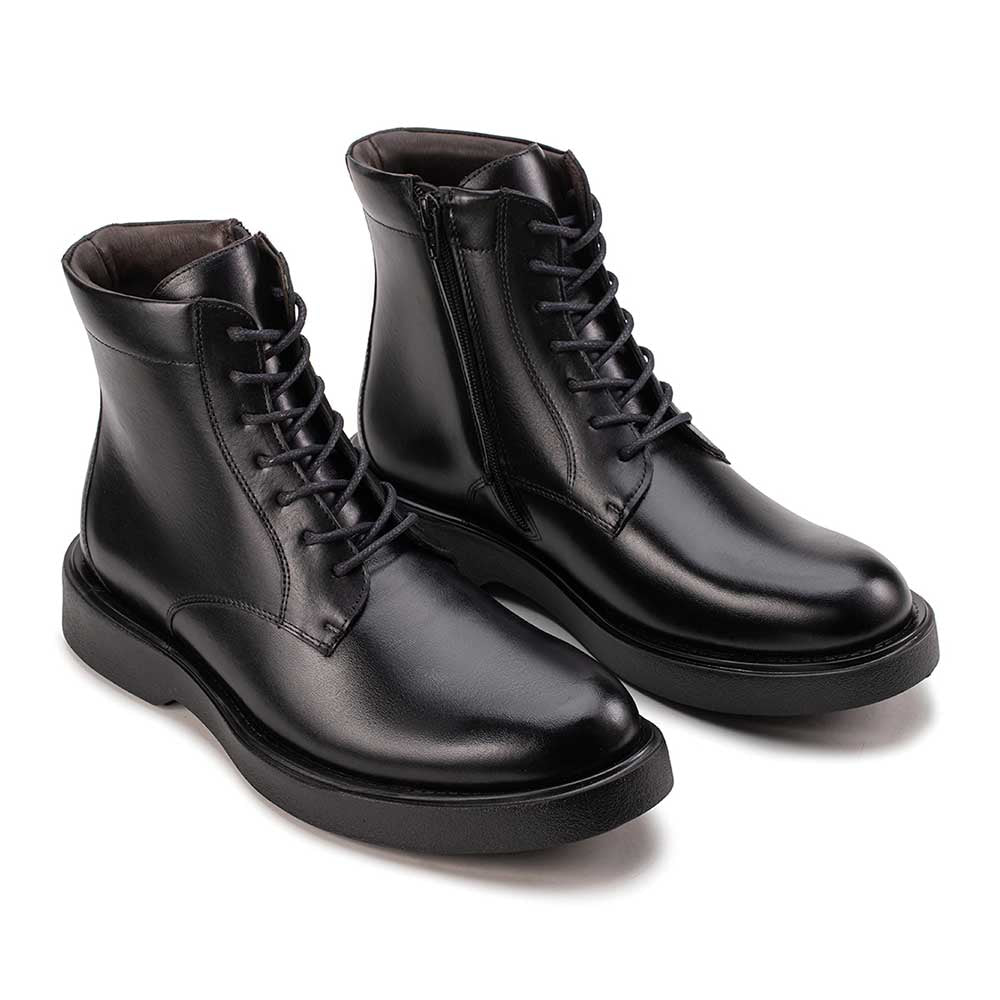 Bota Masculina Casual Fascar LITE Preta em Couro