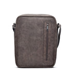 Bolsa Masculina Transversal Fascar Marrom Em Couro