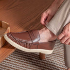 Mocassim Masculino Casual Fascar LITE Marrom em Couro
