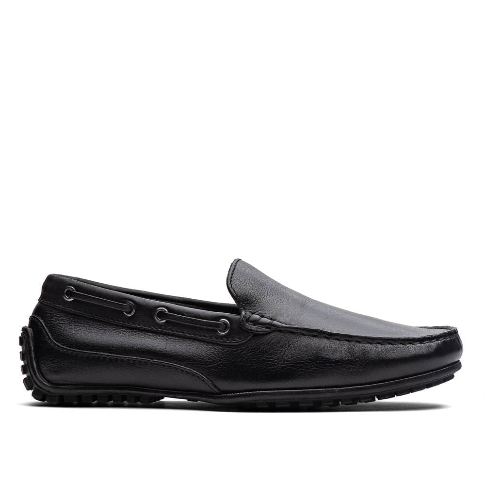 Drive Masculino Fascar Preto Em Couro