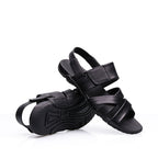 Sandália Masculina Fascar Preto Em Couro