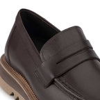 Mocassim Masculino Casual Fascar Marrom em Couro