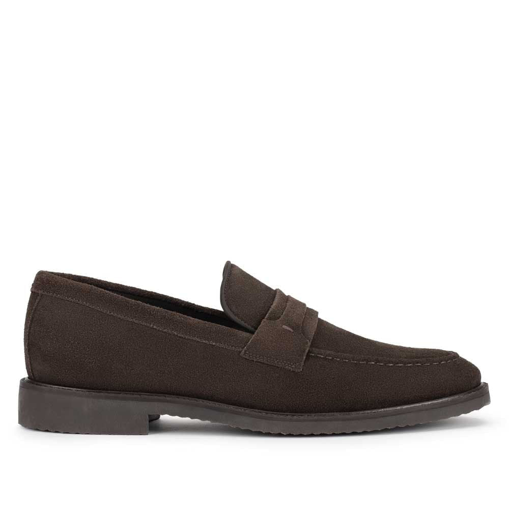 Mocassim Masculino Casual Fascar Café em Couro