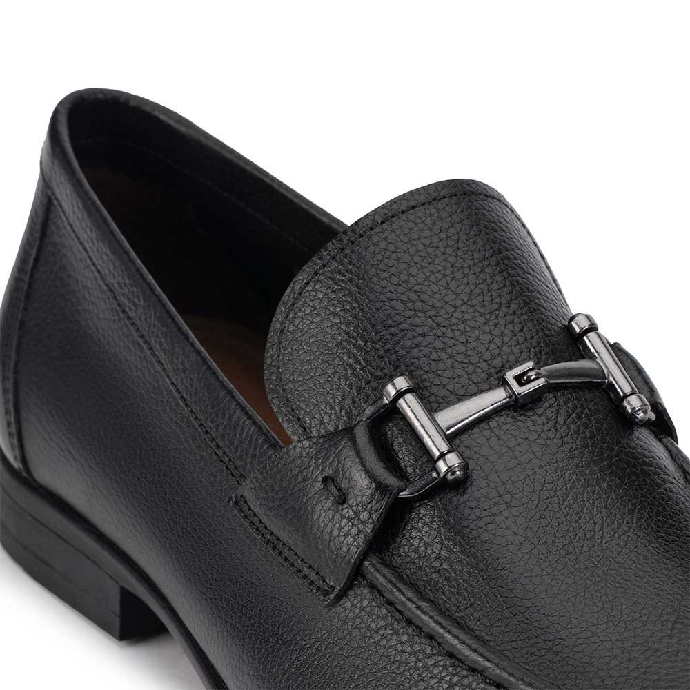 Mocassim Masculino Casual Fascar Preto em Couro