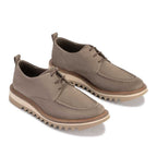 Sapato Masculino Casual Derby Fascar Cinza em Couro