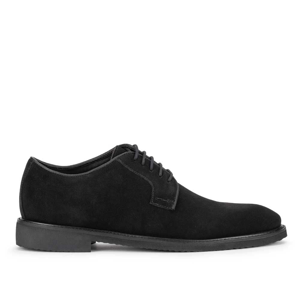 Sapato Masculino Casual Derby Fascar Preto em Couro