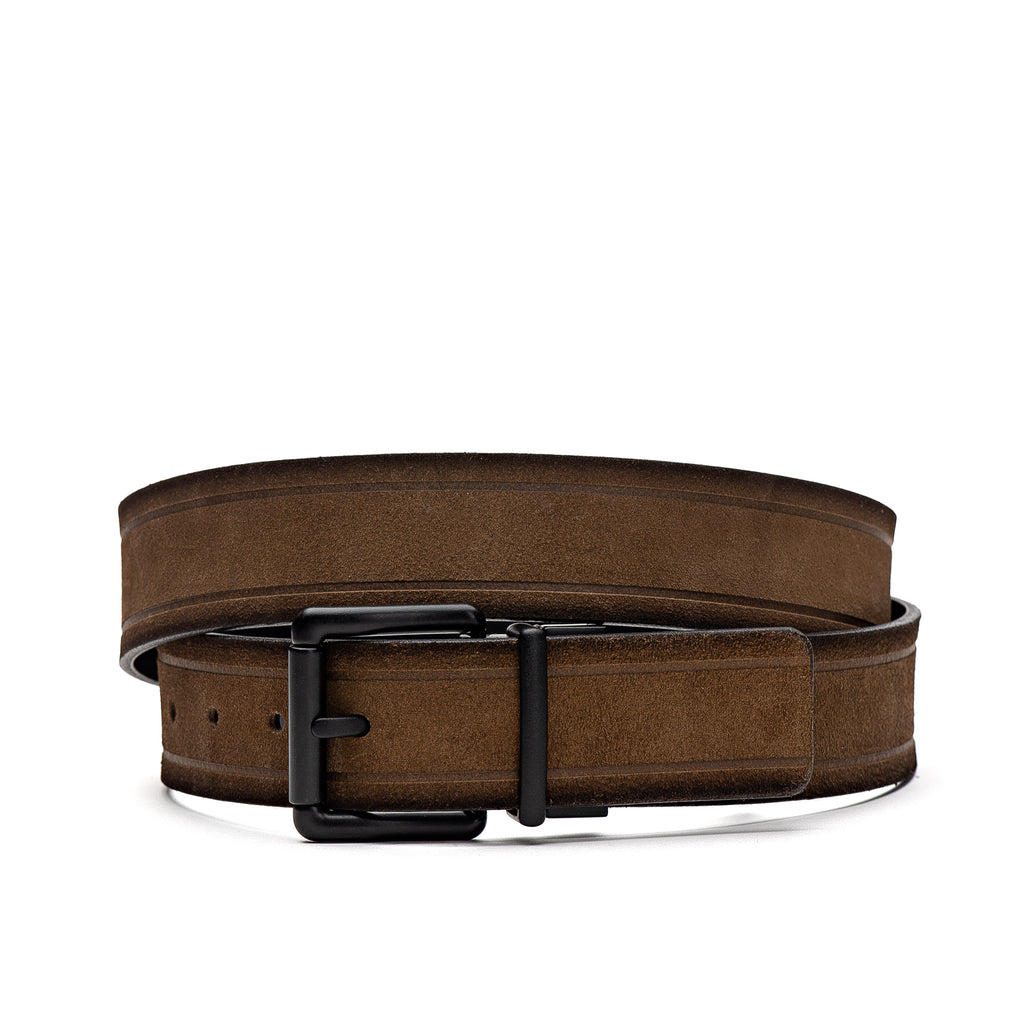 Cinto Masculino Casual Fascar Dupla Face Em Couro