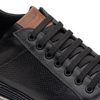 Sapatênis Masculino Casual Fascar Izi Preto Em Couro