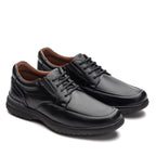 Sapato Masculino Social Derby Fascar Izi Preto Em Couro