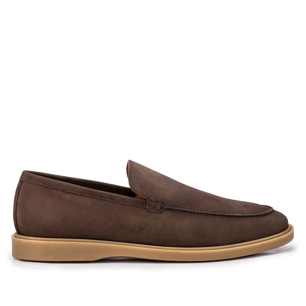 Mocassim Masculino Casual Fascar Sagres Marrom Em Couro