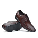 Sapato Masculino Social Fascar Lite Derby Marrom Em Couro