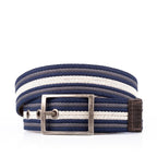 Cinto Masculino Casual Fascar Dupla Face Em Couro e Lona