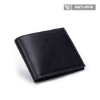 Carteira Masculina Fascar Preta Em Couro Com Proteção Rfid